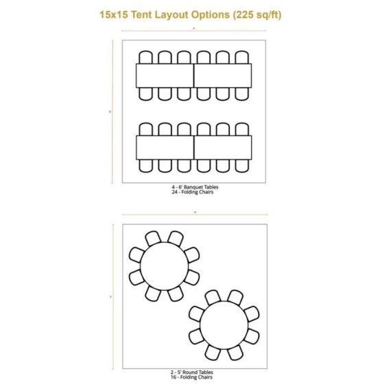 15x15 High Peak Tent