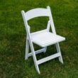 Padded White Garden Chairs