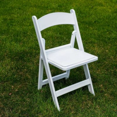 Padded White Garden Chairs