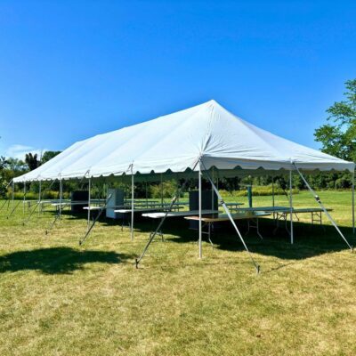 20x60 Tent Package - Rectangular Tables