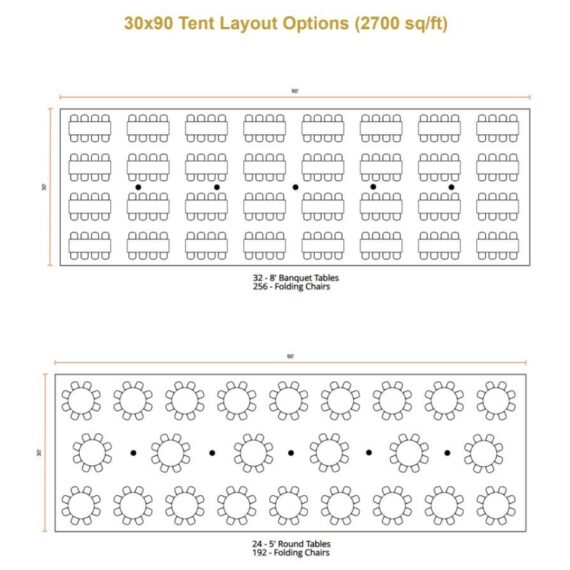 30x90 Century Pole Tent