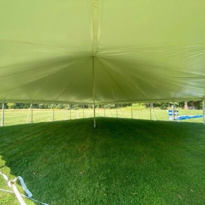 40x40 Pole Tent Interior