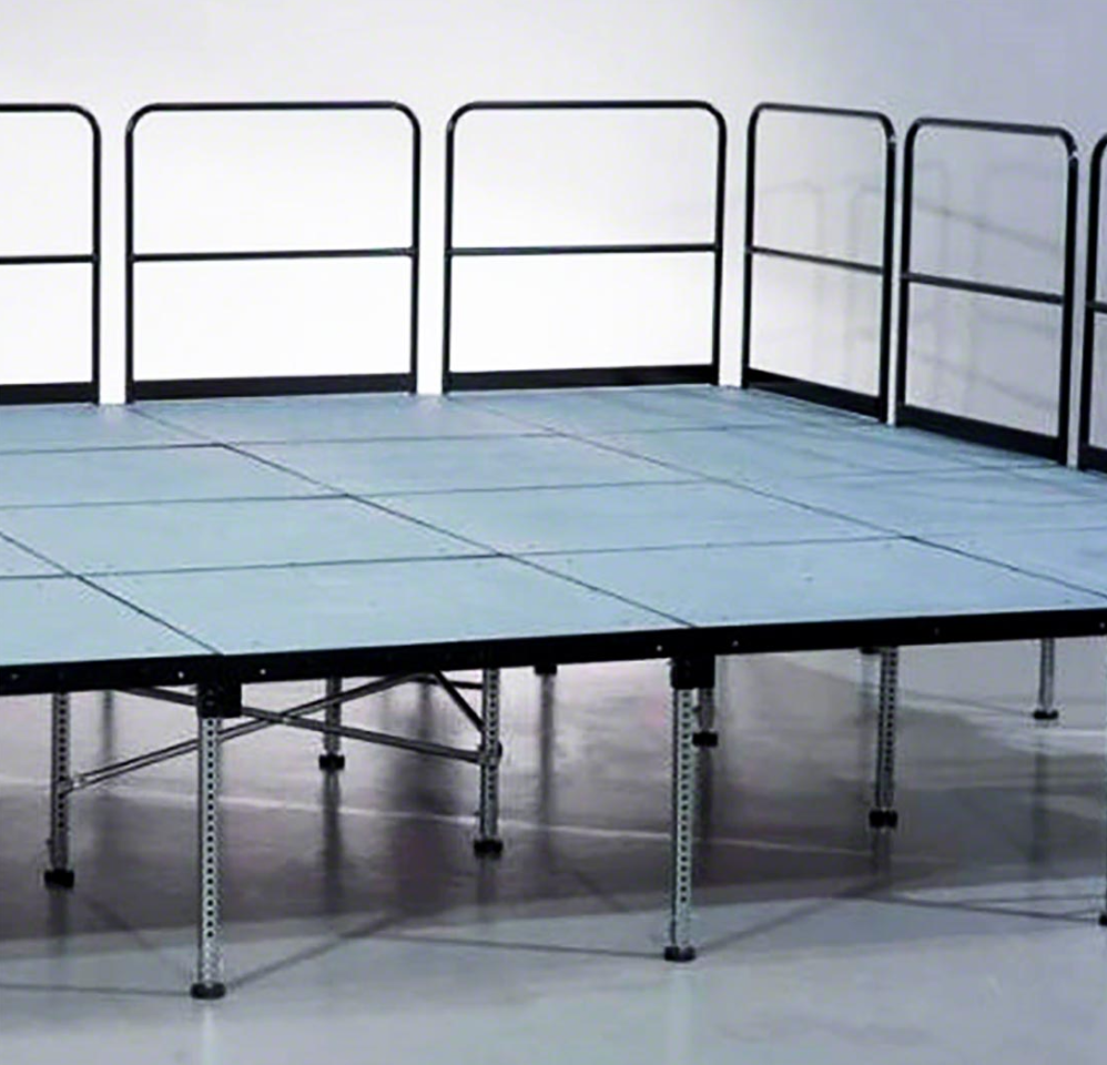 Stage Railing Cart Stage Railing – Heartland Tents & Event Rentals
