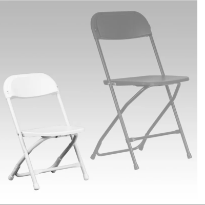 Kid's White Folding Chairs