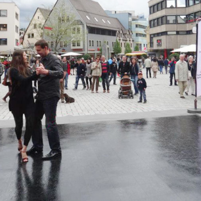 "Modern" Slate Black Dance Floor Panels