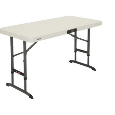 4' Adjustable Height Rectangular Table