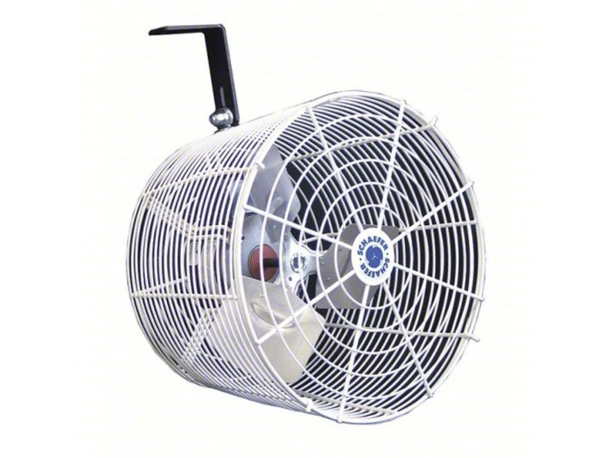 Pole-Mounted Tent Fan
